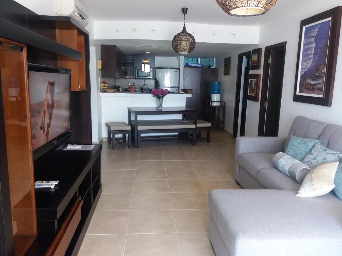 Acogedor Departamento Con Playa Privada Apartamento Salinas  Exterior foto